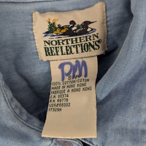 Vintage Northern Reflections cottage fairy grandma core button up shirt womans S - Picture 6 of 6